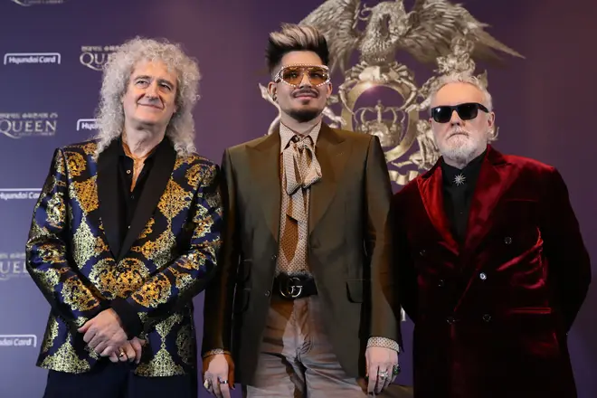 Queen have been playing with new frontman Adam Lambert for over a decade but haven't recorded anything new; their last original record as a band was The Cosmos Rocks with Paul Rogers in 2008. Pictured (L to R) Brian May, Adam Lambert and Roger Taylor.