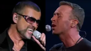 Coldplay's Chris Martin was performing 'A Different Corner' in tribute to George Michael at the 2017 Brit Awards when he was joined by the star himself