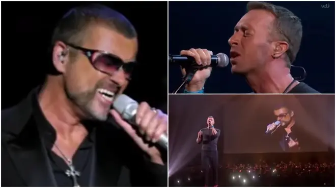 Coldplay's Chris Martin was performing 'A Different Corner' in tribute to George Michael at the 2017 Brit Awards when he was joined by the star himself