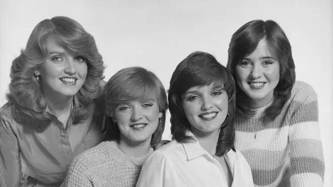 The Nolans in 1980 (Left to right: Linda, Bernie, Maureen and Coleen)