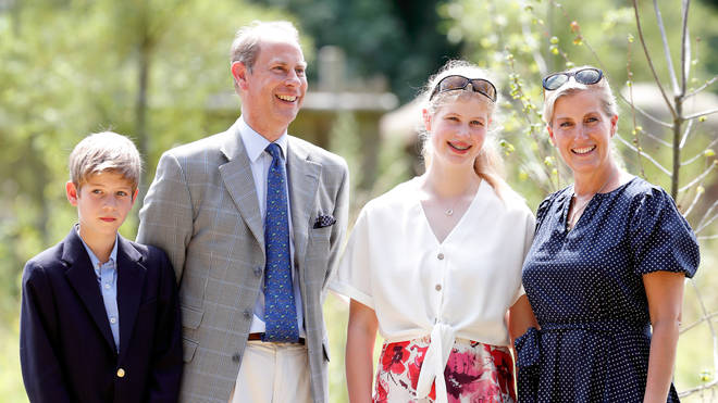 Prince Edward with his family