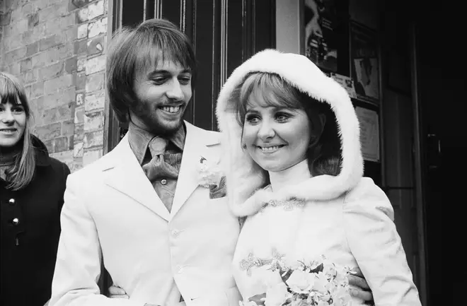 Maurice Gibb was married to singer Lulu from 1969 to 1975. Pictured on their wedding day in St James's Church after their wedding in Buckinghamshire on February 18, 1969.