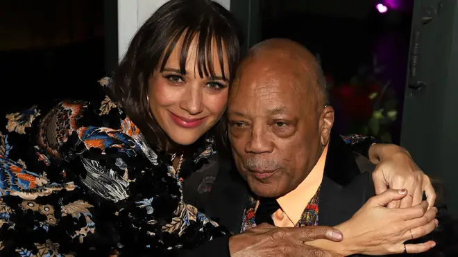 Quincy Jones with daughter Rashida Jones