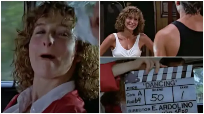 The footage shows Patrick Swayze (Johnny Castle) and Jennifer Grey (Baby Houseman) as the duo made mistakes and mess around while filming Dirty Dancing..
