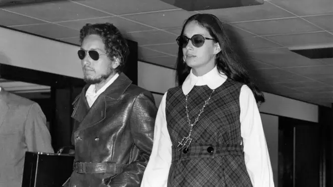 Bob Dylan and first wife Sara Lownds in 1969