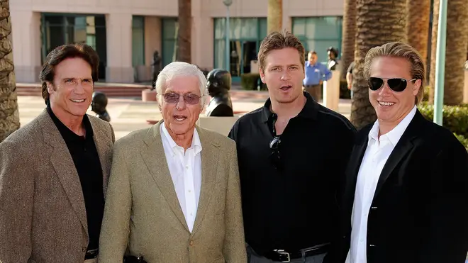 Dick Van Dyke with sons Barry and Shane and grandson Carey