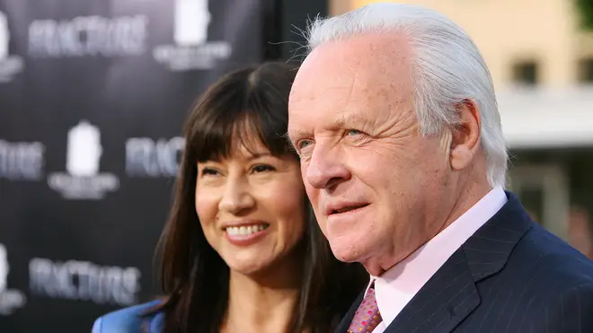 Anthony Hopkins with wife Stella Arroyave