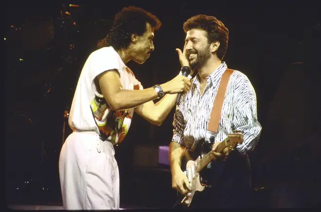 Eric Clapton appeared as a special guest at Lionel Jr. Richie's concert at Wembley Arena, London  on May 27, 1987.