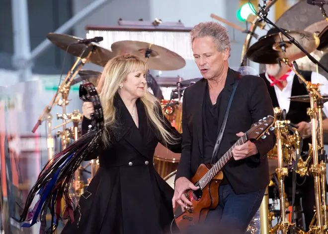 The interview comes after Mick recently revealed he reconciled with Lindsey Buckingham after he was fired by the band in 2018. Buckingham pictured right, on stage with Stevie Nicks in 2014.