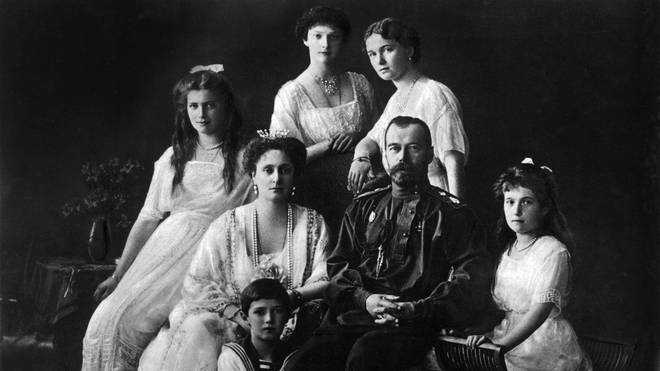 Tsar Nicholas II Of Russia With His Family