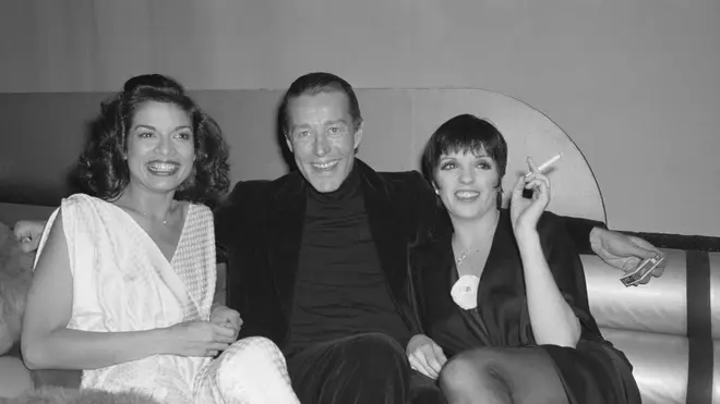 Liza Minnelli, Bianca Jagger, and Halston at Studio 54