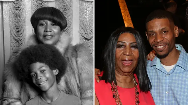 Aretha Franklin and her son Kecalf