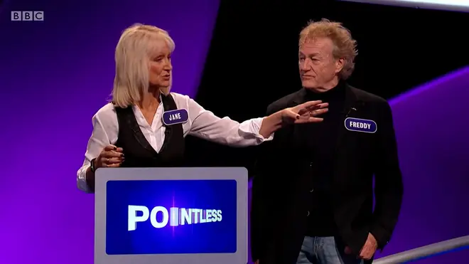 Freddy and Jane appearing on Pointless together