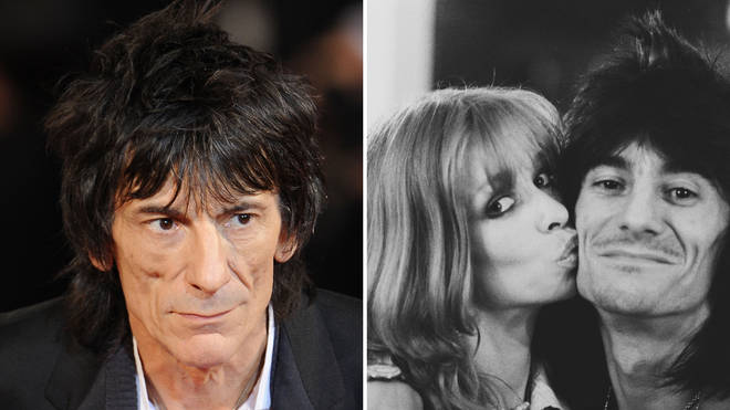 Ronnie Wood and his ex-wife Jo Wood