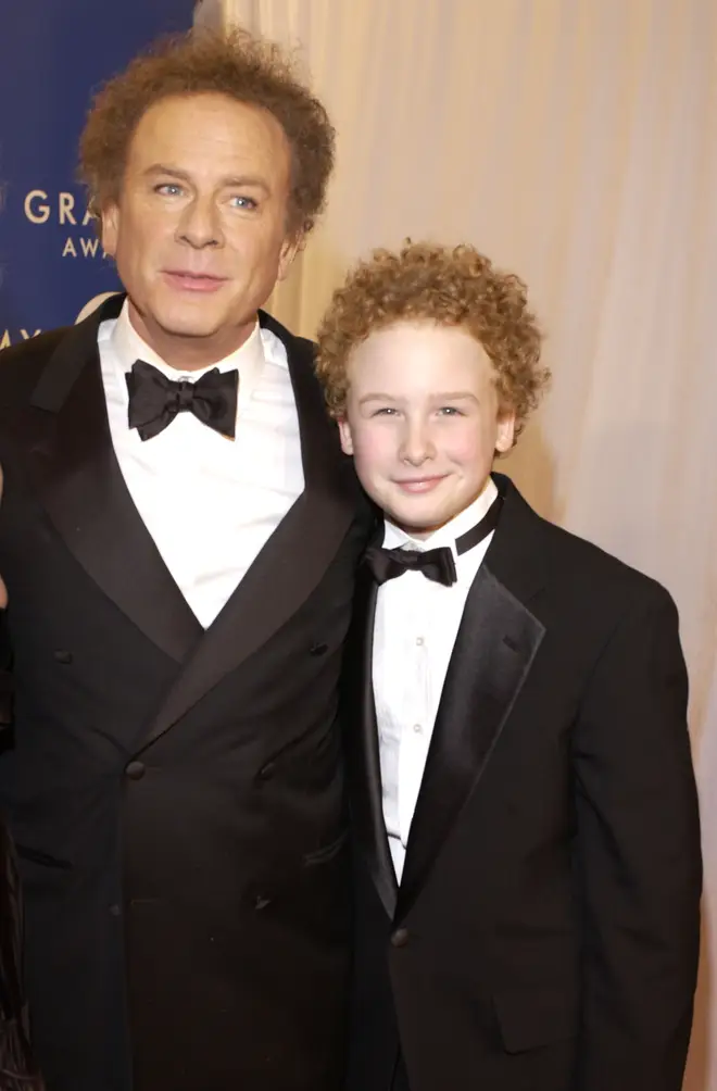 Art Garfunkel and his lookalike son James in 2003