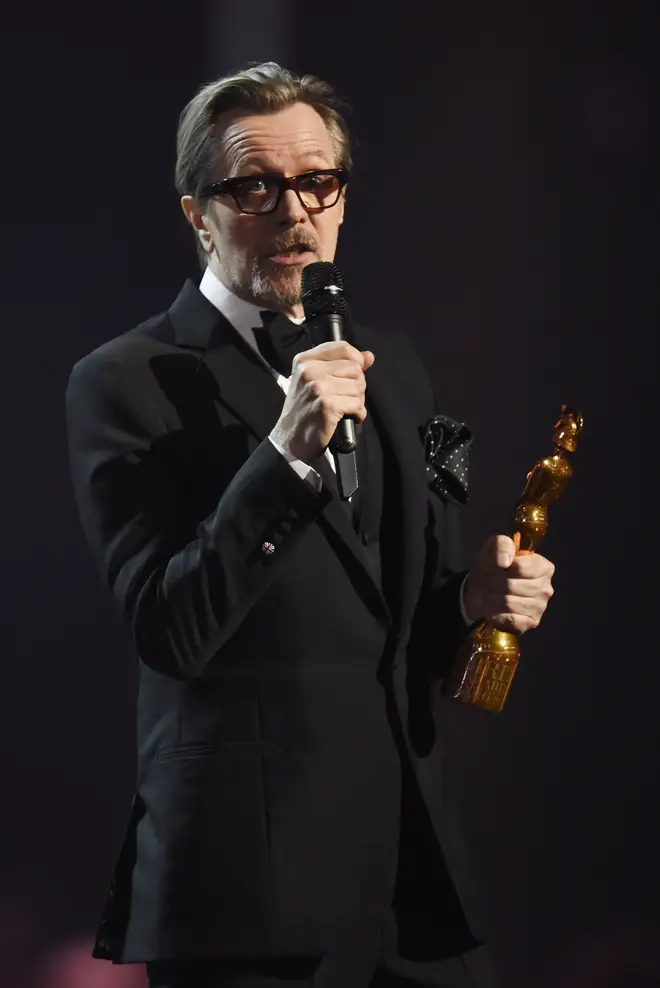 David Bowie was honoured for his music and influence over his varied and long career, with his good friend actor Gary Oldman accepting the Icon Award on David's behalf (pictured).