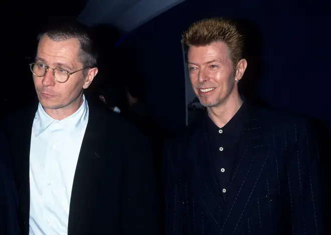 Actor Gary Oldman (right) and David Bowie were great friends. The apir pictured together at a film premier in New York in 1997.