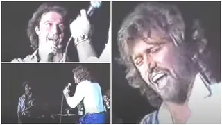 A rare video of Andy Gibb and Bee Gee Barry Gibb singing on stage in 1987 is one of the few times the pair were known to have performed together in public.