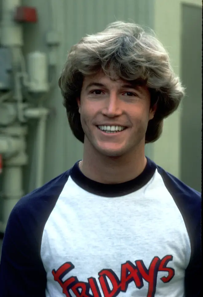 The Bee Gees announced Andy Gibb (pictured) would be officially joining their group as the fourth Bee Gee in 1988, but the youngest Gibb died just months later.