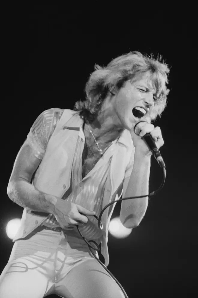 “We knew that Andy was in bad shape – he had some bad substance habits – but we never thought we would lose him," Barry continued. Andy Gibb pictured on stage in 1978.