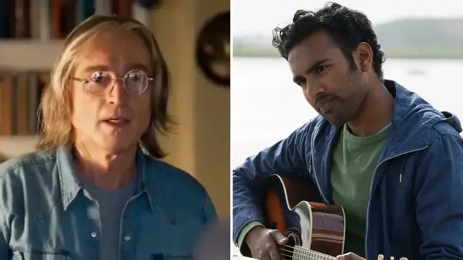 Robert Carlyle plays John Lennon (left) in Yesterday