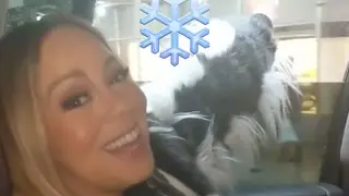 Mariah Carey loving the snow
