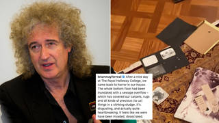 Brian May has shared footage of his flooded home