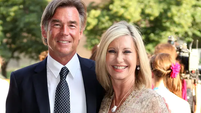 Olivia Newton-John with husband John Easterling in 2012