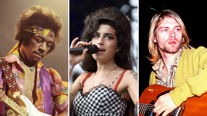 Jimi Hendrix, Amy Winehouse and Kurt Cobain are in the 27 Club