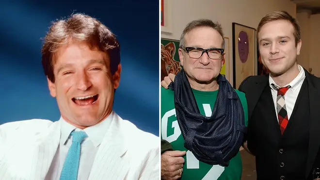 Robin Williams with his son Zak