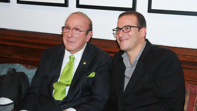 Clive Davis with son Doug in 2014