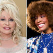 Dolly Parton Whitney Houston smiling close up