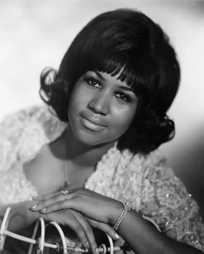 Aretha Franklin, singer, poses for portrait in 1960s