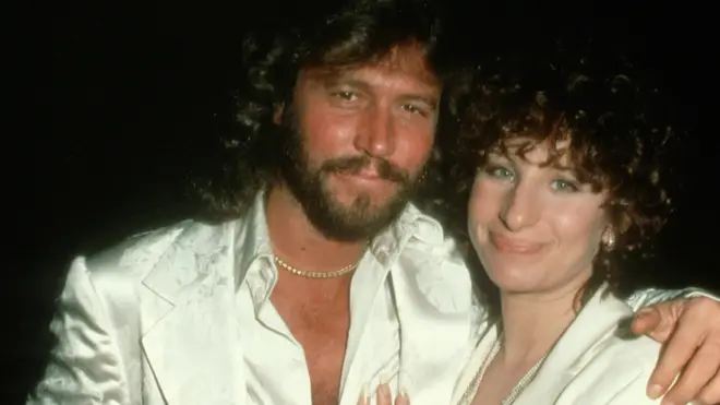 Barry Gibb and Barbra Streisand