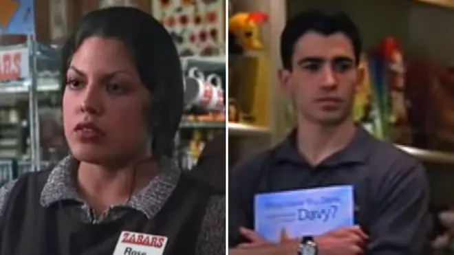 Chris Messina and Sara Ramirez star in You've Got Mail in 1998.