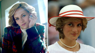 Actress Kristen Stewart as Princess Diana, and Diana, Princess Of Wales