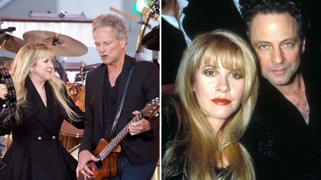 Fleetwood Mac performing on NBC&squot;s "Today" in 2014, and Stevie Nicks with Lindsay Buckingham at the Grammy Awards in 1998. (Photo: Getty Images/WireImage)