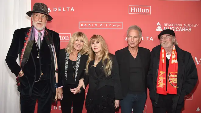 Lindsey Buckingham with Fleetwood Mac at MusiCares Person of the Year, 2018.