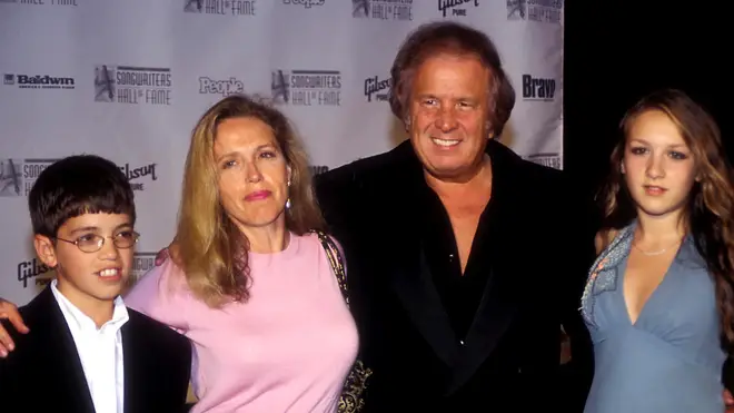 Don McLean with second wife Patricia, daughter Jackie and son Wyatt in 2004