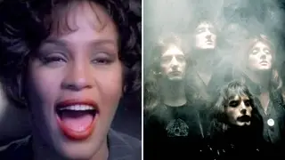 Whitney Houston in the 1992 video for 'I Will Always Love You', and Queen in their 1975 video for rock epic 'Bohemian Rhapsody'