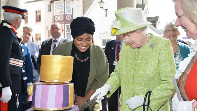 Nadiya Hussain baked The Queen's 90th birthday cake