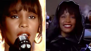 Whitney Houston in The Bodyguard 1992 and singing 'I Will Always Love You'