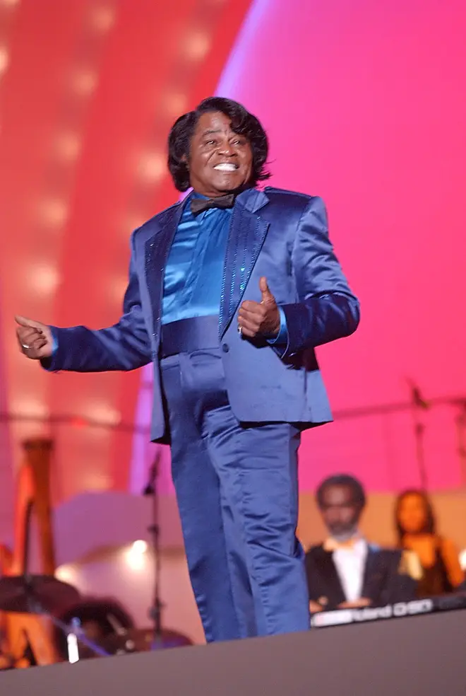 James Brown appeared at Pavarotti's concert