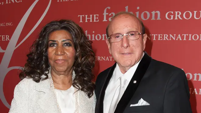 Aretha Franklin and close friend Clive Davis - artists mentored by Clive Davis