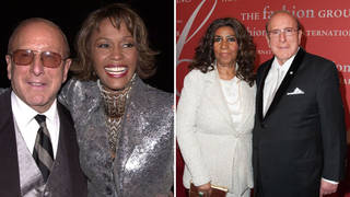 Whitney Houston and Clive Davis / Aretha Franklin and Clive Davis - artists mentored by Clive Davis