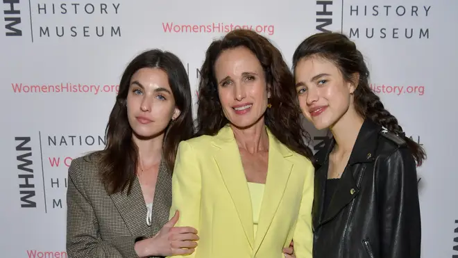 Andie MacDowell with daughters Margaret Qualley and Rainey Qualley
