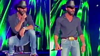 Watch Tim McGraw confront heckling fans after forgetting his song lyrics during a concert