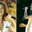 Céline Dion sang through the pain barrier during her Olympic opening ceremony performance.