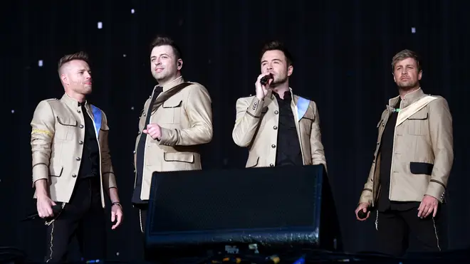 Westlife's Kian Egan, Shane Filan, Mark Feehily and Nicky Byrne performing at BBC2 Radio Live 2019. (Photo by Dave J Hogan/Getty Images)