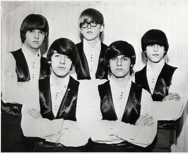 Bruce Springsteen (second to left) in his teenage band The Castiles.